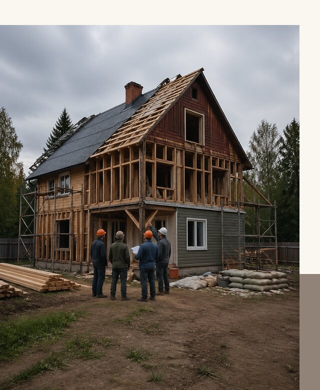 Реконструкция дачного дома в Видном под ключ с проектом
