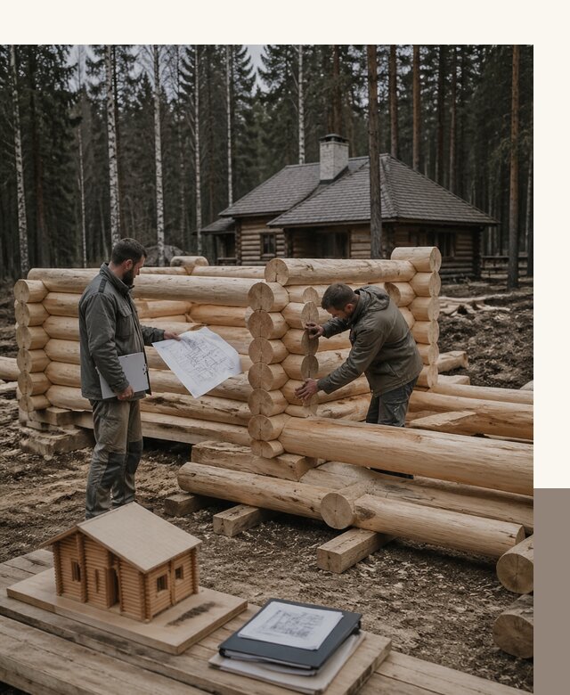 Проектирование и строительство домов из бревна в Видном